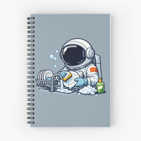 Item preview, Astronaut Washing Dishes designed and sold by BROHLine Studio.
