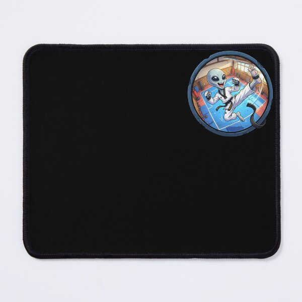 Item preview, Funny Grey Alien Taekwondo Black Belt Flying Kick designed and sold by Sunkhung.
