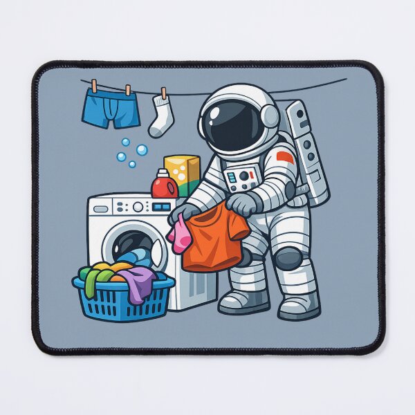 Item preview, Astronaut Doing Laundry designed and sold by BROHLine Studio.