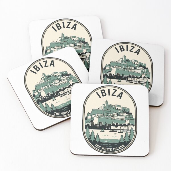 Item preview, Retro Ibiza Spain White Island Travel Emblem designed and sold by k3rstman1.