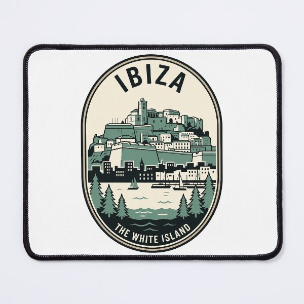 Item preview, Retro Ibiza Spain White Island Travel Emblem designed and sold by k3rstman1.