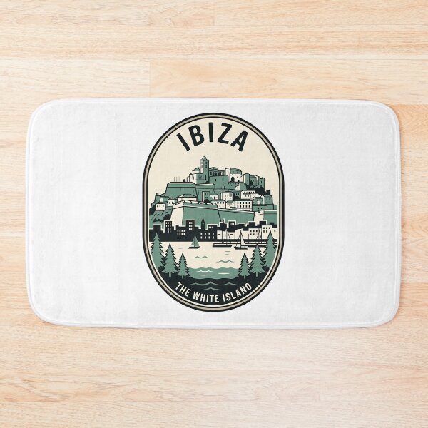 Item preview, Retro Ibiza Spain White Island Travel Emblem designed and sold by k3rstman1.
