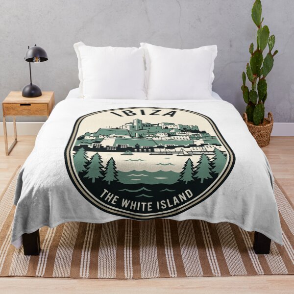 Item preview, Retro Ibiza Spain White Island Travel Emblem designed and sold by k3rstman1.