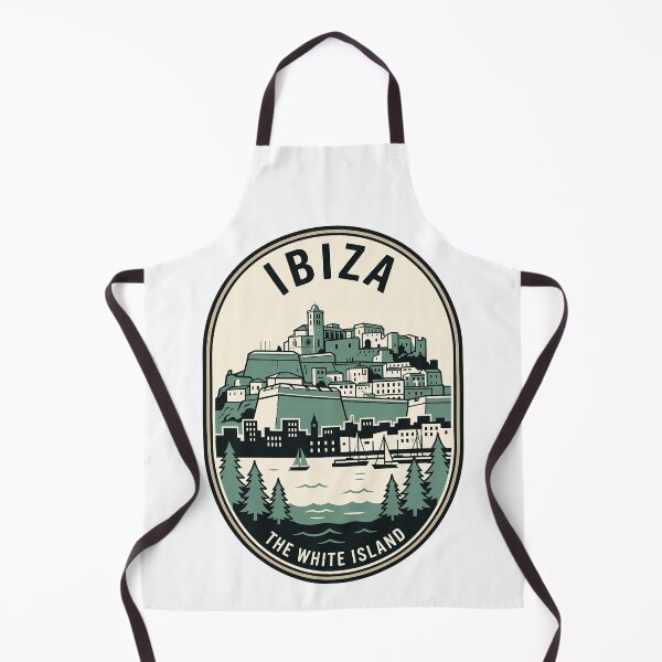 Item preview, Retro Ibiza Spain White Island Travel Emblem designed and sold by k3rstman1.