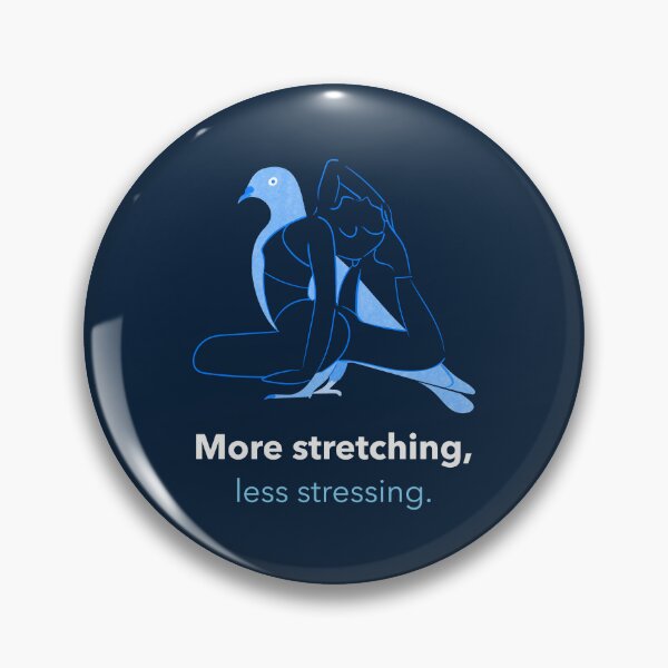 Item preview, More Stretching Less Stressing Dove Pose Yoga T-Shirt designed and sold by WellspringXflow.