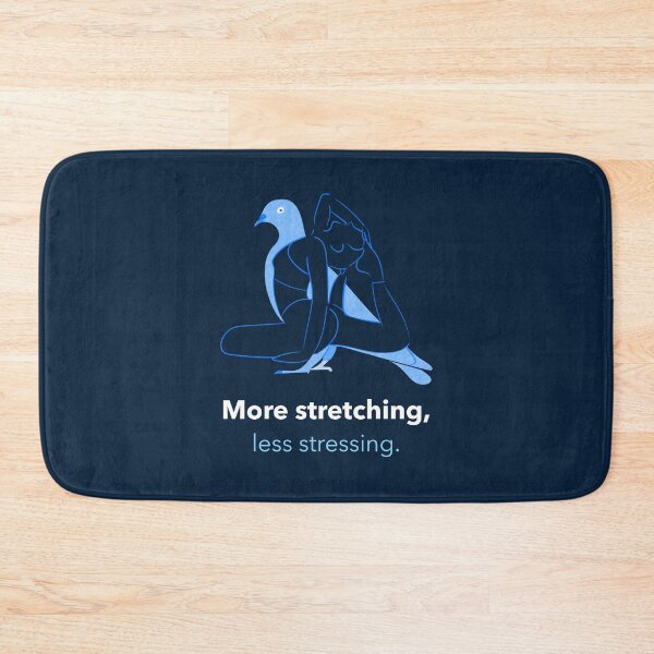 Item preview, More Stretching Less Stressing Dove Pose Yoga T-Shirt designed and sold by WellspringXflow.