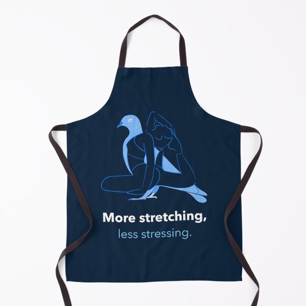Item preview, More Stretching Less Stressing Dove Pose Yoga T-Shirt designed and sold by WellspringXflow.
