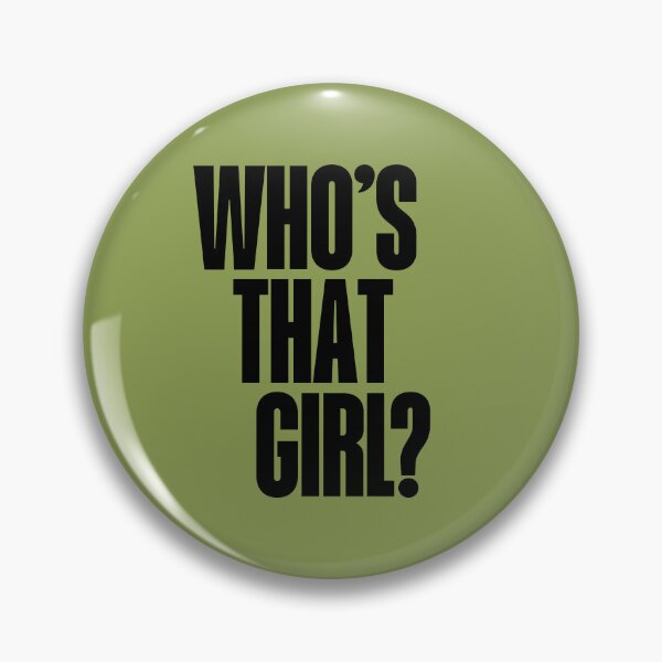 Item preview, Whos That Girl Bold Typography Pop Culture Aesthetic designed and sold by Rhodes Shop.