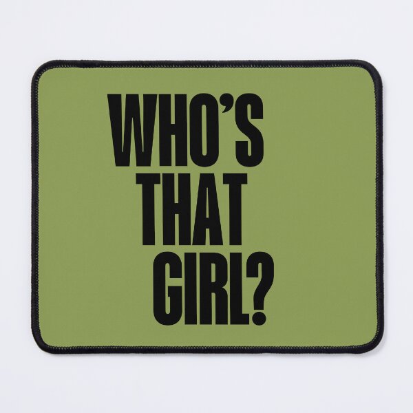 Item preview, Whos That Girl Bold Typography Pop Culture Aesthetic designed and sold by Rhodes Shop.