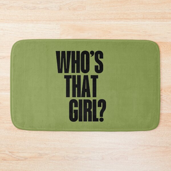 Item preview, Whos That Girl Bold Typography Pop Culture Aesthetic designed and sold by Rhodes Shop.