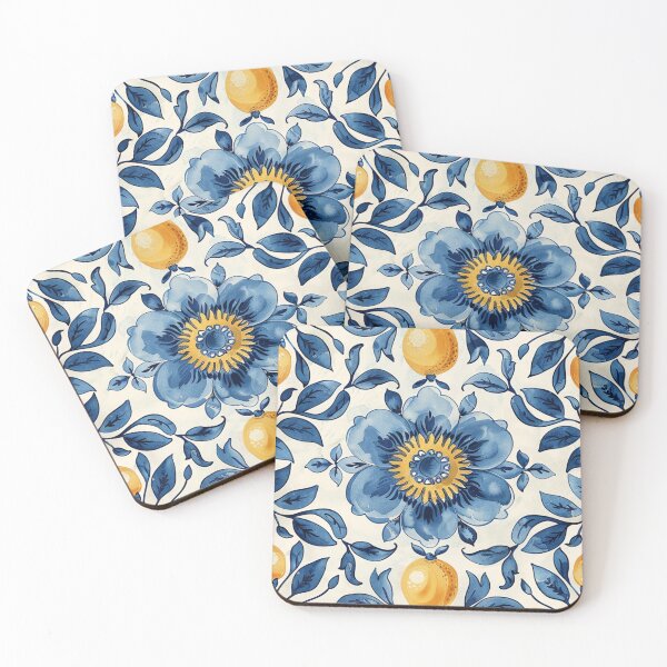 Item preview, Mediterranean Lemon Tile Pattern designed and sold by talesoftravel.