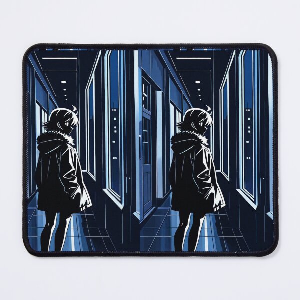 Item preview, Anime - Silhouette Hallway Night City Window designed and sold by AnimeShin.