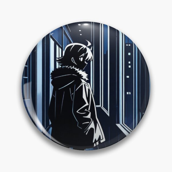 Item preview, Anime - Silhouette Hallway Night City Window designed and sold by AnimeShin.
