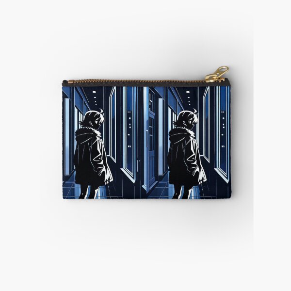 Item preview, Anime - Silhouette Hallway Night City Window designed and sold by AnimeShin.