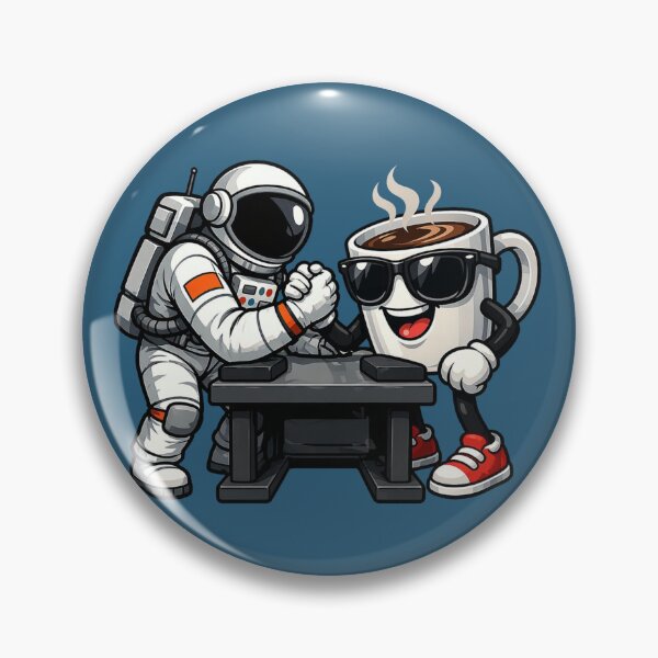 Item preview, Astronaut Arm Wrestling Coffee designed and sold by BROHLine Studio.
