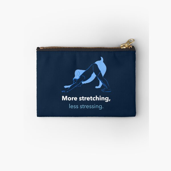 Item preview, More Stretching Less Stressing Dog Pose Yoga T-Shirt designed and sold by WellspringXflow.