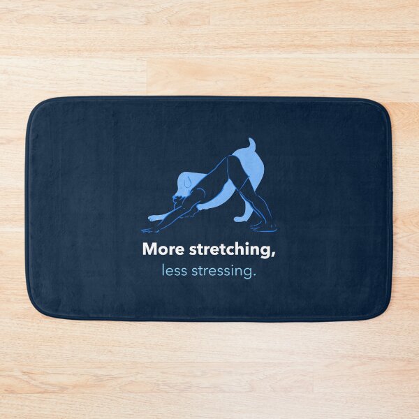 Item preview, More Stretching Less Stressing Dog Pose Yoga T-Shirt designed and sold by WellspringXflow.