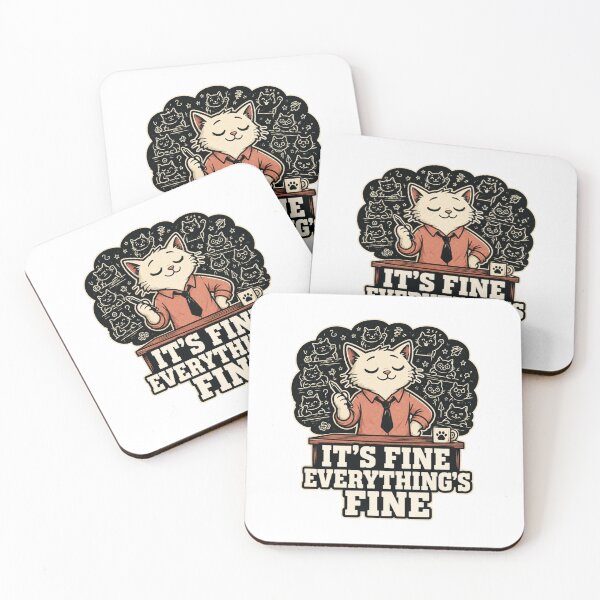 Item preview, Overwhelmed Teacher Cat Funny Sarcastic Burnout Gift designed and sold by Gentlestate.