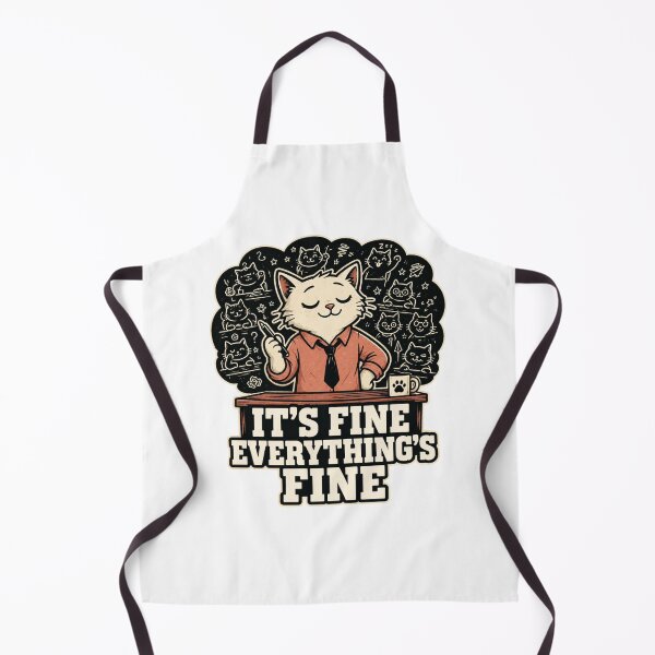 Item preview, Overwhelmed Teacher Cat Funny Sarcastic Burnout Gift designed and sold by Gentlestate.