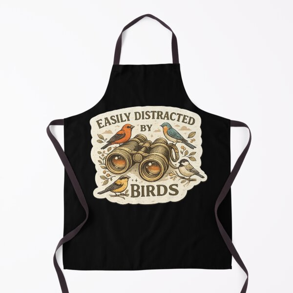 Item preview, Easily Distracted By Birds Vintage Bird Watching Binoculars Nature Lover Design . designed and sold by BreedCraft Studio.