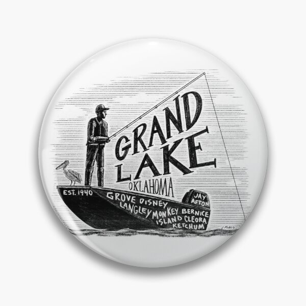 Item preview, Grand Lake Oklahoma Fisherman designed and sold by John Morris Illustration.