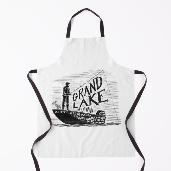 Item preview, Grand Lake Oklahoma Fisherman designed and sold by John Morris Illustration.