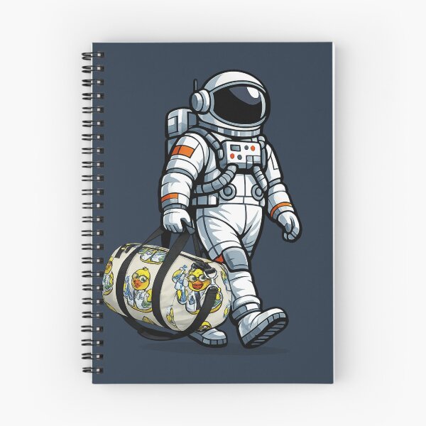 Item preview, Astronaut Carrying Scientist Duck Duffel designed and sold by BROHLine Studio.