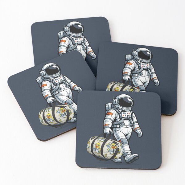 Item preview, Astronaut Carrying Scientist Duck Duffel designed and sold by BROHLine Studio.