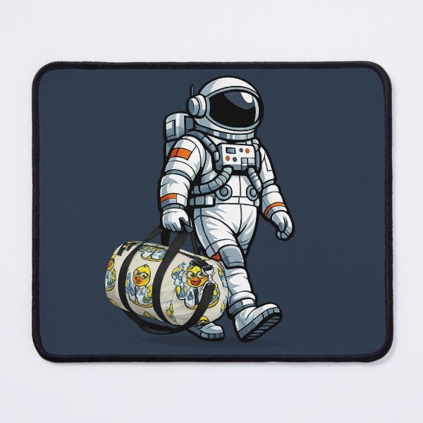 Item preview, Astronaut Carrying Scientist Duck Duffel designed and sold by BROHLine Studio.