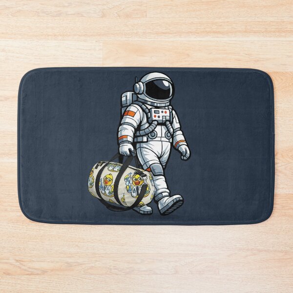 Item preview, Astronaut Carrying Scientist Duck Duffel designed and sold by BROHLine Studio.