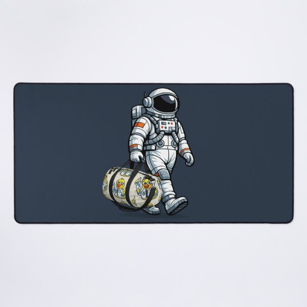 Item preview, Astronaut Carrying Scientist Duck Duffel designed and sold by BROHLine Studio.