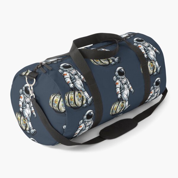 Item preview, Astronaut Carrying Scientist Duck Duffel designed and sold by BROHLine Studio.