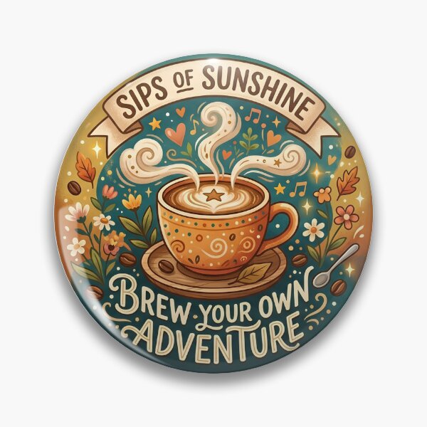 Item preview, "Brew Your Own Adventure" Inspirational Coffee Sticker designed and sold by AbsCrewStore.