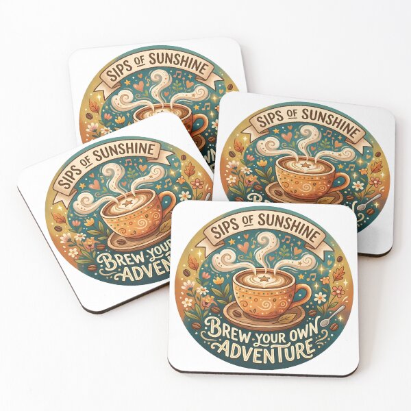 Item preview, "Brew Your Own Adventure" Inspirational Coffee Sticker designed and sold by AbsCrewStore.