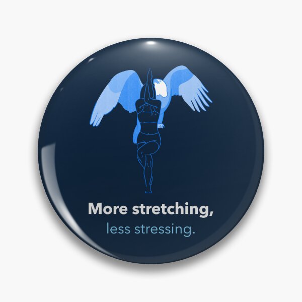 Item preview, More Stretching Less Stressing Eagle Pose Yoga T-Shirt designed and sold by WellspringXflow.
