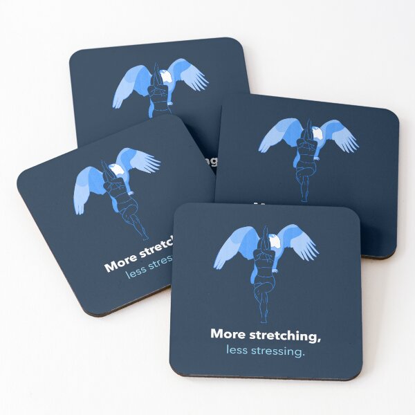 Item preview, More Stretching Less Stressing Eagle Pose Yoga T-Shirt designed and sold by WellspringXflow.