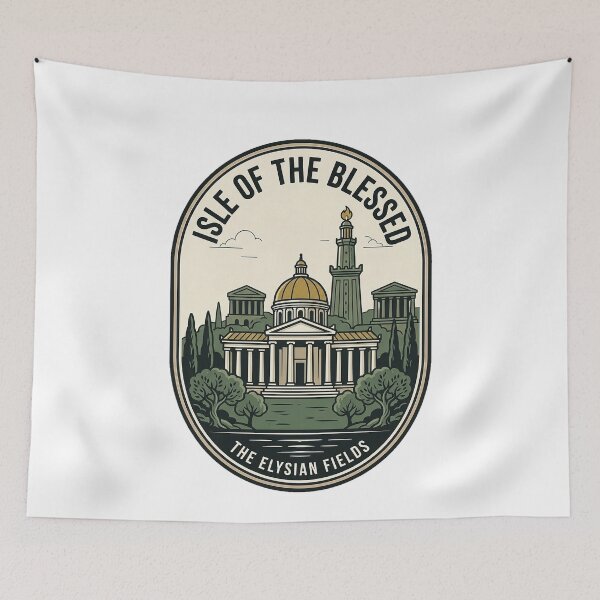 Item preview, Isle of the Blessed Vintage Greek Mythology Emblem designed and sold by k3rstman1.