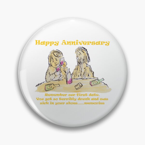 Item preview, anniversary couple remembering how drunk they were designed and sold by Inky Fingers Illustrations.