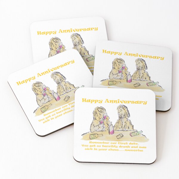 Item preview, anniversary couple remembering how drunk they were designed and sold by Inky Fingers Illustrations.