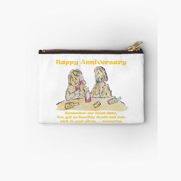 Item preview, anniversary couple remembering how drunk they were designed and sold by Inky Fingers Illustrations.