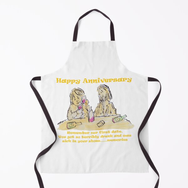 Item preview, anniversary couple remembering how drunk they were designed and sold by Inky Fingers Illustrations.