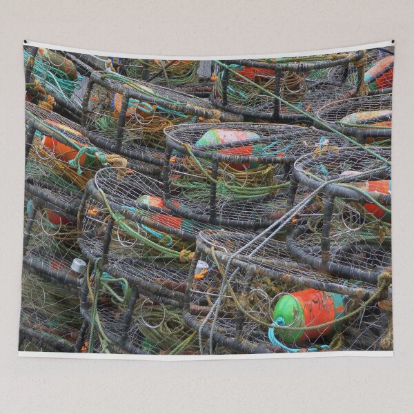 Item preview, Colourful Fishing Creels designed and sold by Lynn Bolt.