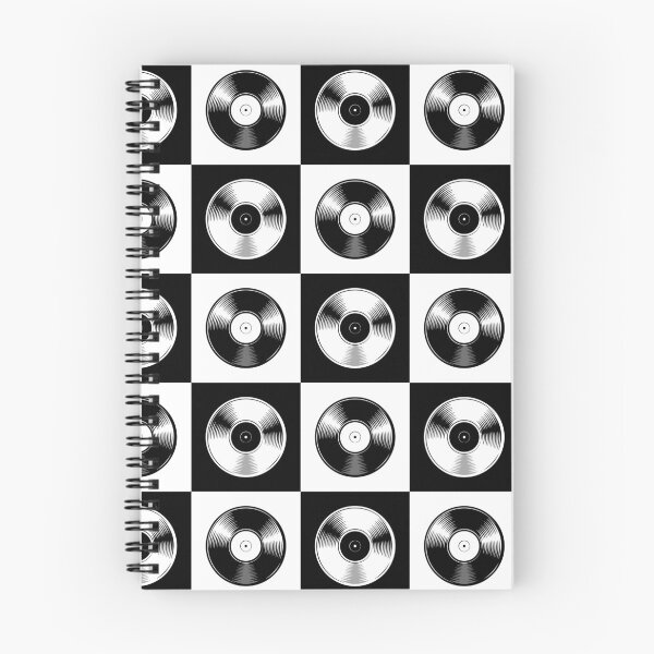 Item preview, Black and White Vinyl Album Checkered Pattern designed and sold by PILANTROP.