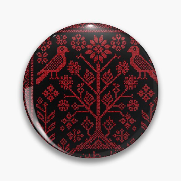 Item preview, Palestinian Tree of Life Embroidery Pattern | Traditional Tatreez Art designed and sold by BrainCurves.
