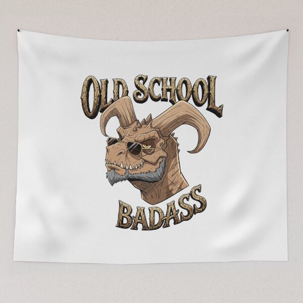 Item preview, Old School Badass Dragon with Sunglasses designed and sold by mackyartsstudio.