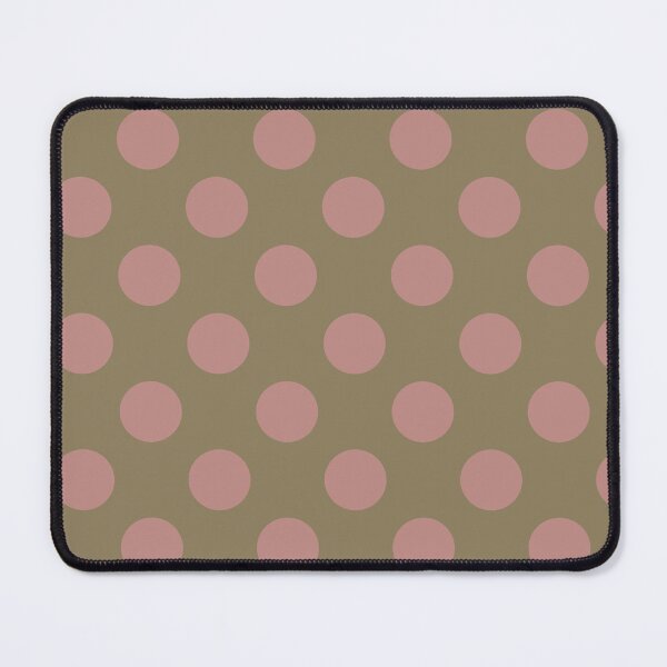Item preview, Olive Green And  Pink Rosewood Polka Dots  designed and sold by PatternTitan.