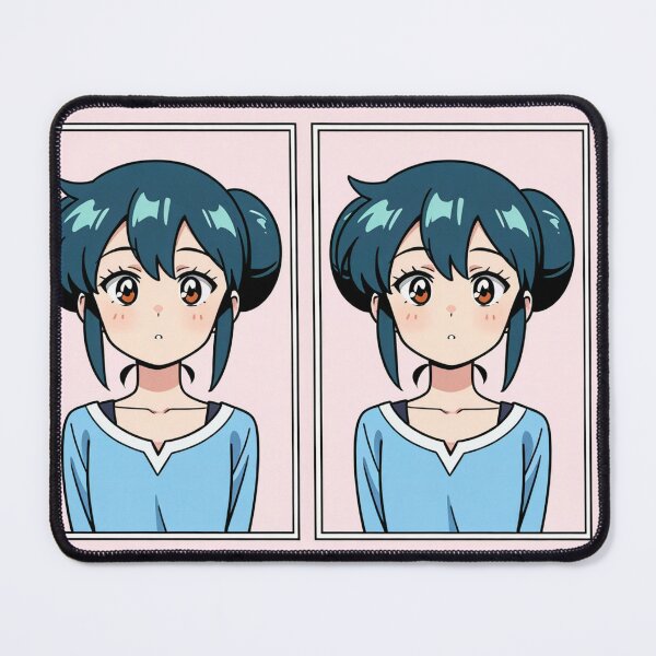 Item preview, Anime - Teal Hair Girl Pink Background designed and sold by AnimeShin.