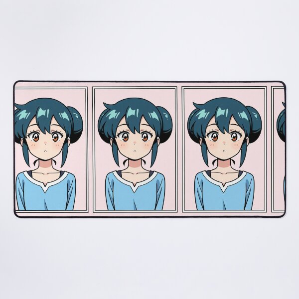 Item preview, Anime - Teal Hair Girl Pink Background designed and sold by AnimeShin.