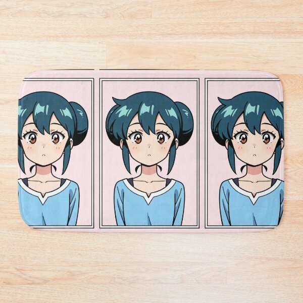 Item preview, Anime - Teal Hair Girl Pink Background designed and sold by AnimeShin.