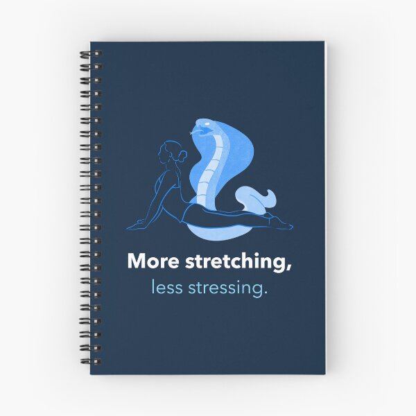 Item preview, More Stretching Less Stressing Cobra Pose Yoga T-Shirt designed and sold by WellspringXflow.